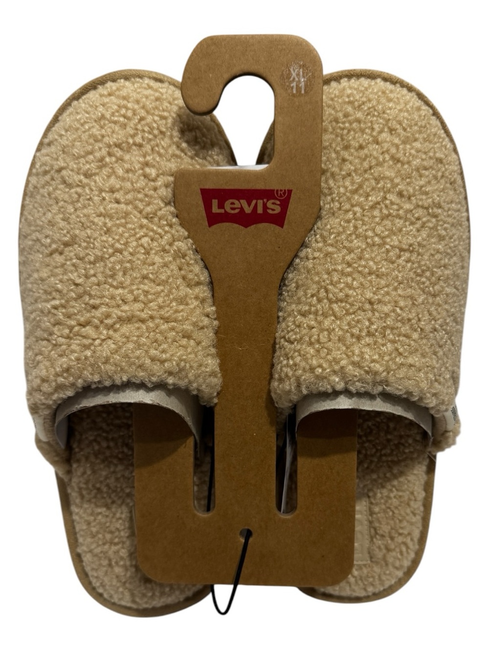 Levi's Women’s Cream Lacy Memory Foam Scuff Slippers Size XL/11